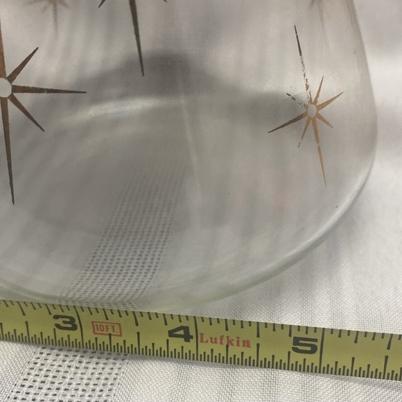 Mid Century Modern "Corning " atomic starburst glass carafe - Picture 15 of 16